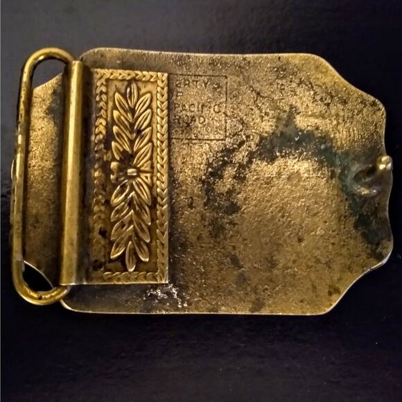 Vtg Central & Union Pacific Railroad Co Belt Buckle Stamped Property Union Pac - Picture 4 of 4